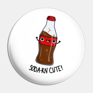 Soda-rn Cute Cute Soda Bottle Pun Pin