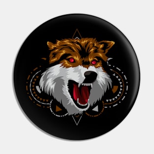 animal wolf Pin