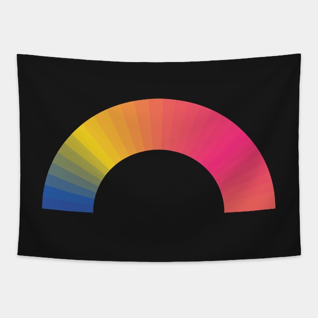 All stripes rainbow Tapestry by juliechicago