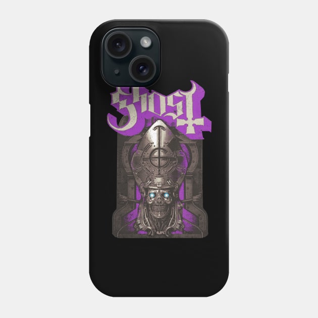 Distressed Phantomime Retro Purple Phone Case by Jina Botak