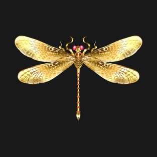 Gold dragonfly T-Shirt