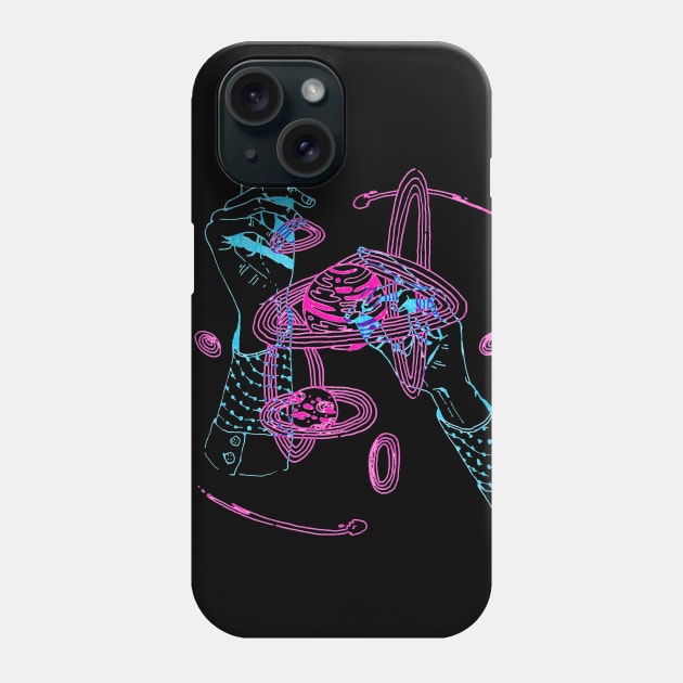 Planet Hands Phone Case by kryptemic