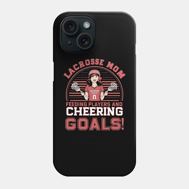 Lacrosse Mom Phone Case by NomiCrafts