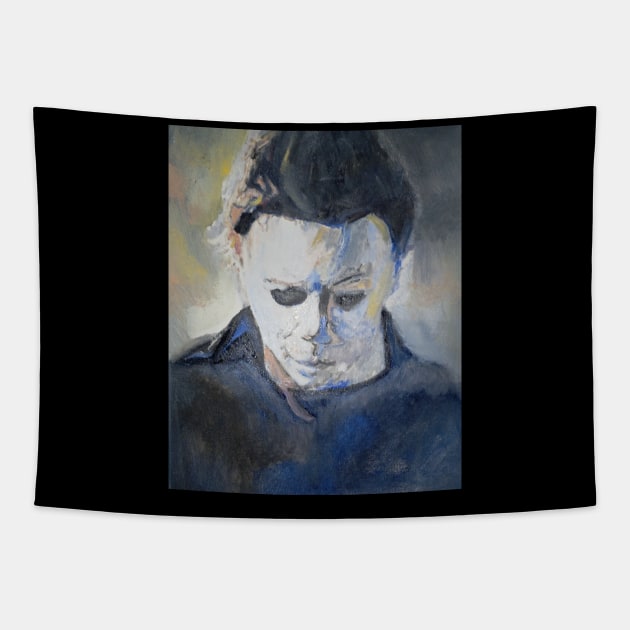 Michael Myers Tapestry by Mike Nesloney Art