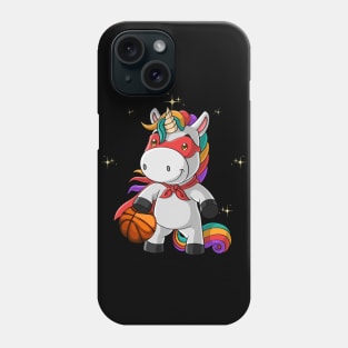 Basketball Unicorn, Unicorn Playing Basketball Sport Phone Case