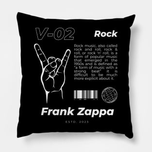 V02 Style Frank Zappa Vintage Pillow