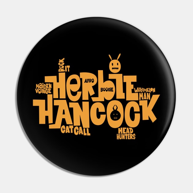 Herbie Hancock - Master of Funk and Jazz Pin by Boogosh