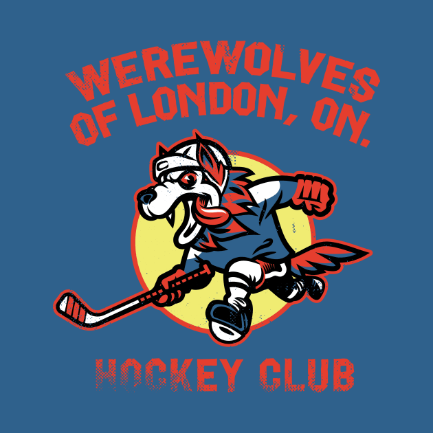 Werewolves of London, ON Hockey Club (red variation) by toadyco