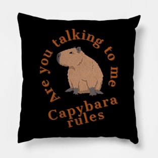 Capybara - are talking to me Pillow