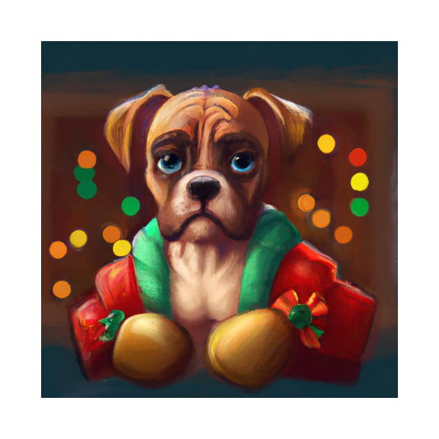 Cute Boxer Drawing by Play Zoo