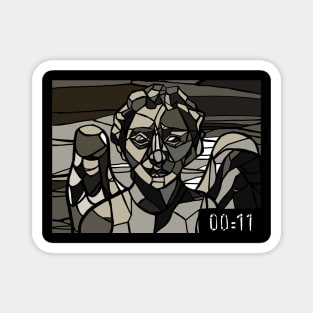 Fan Art- Image of an Angel Mosaic, Doctor Who Weeping Angel Magnet