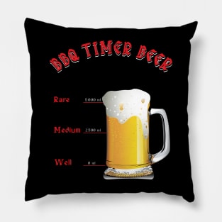 BBQ Timer Beer Drinking Pillow