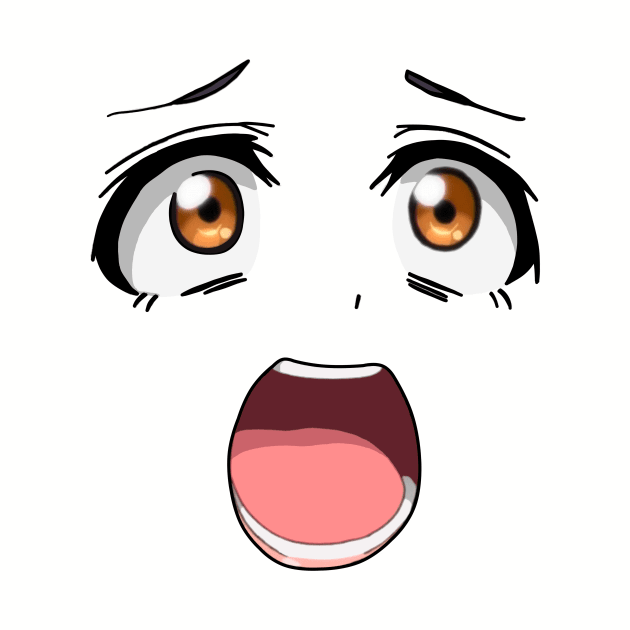 Anime face by Qwerty