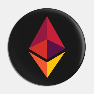 Ethereum Logo Colorful Pin