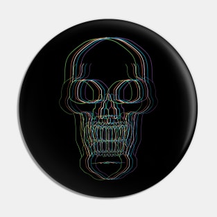 Neon Skull Pin