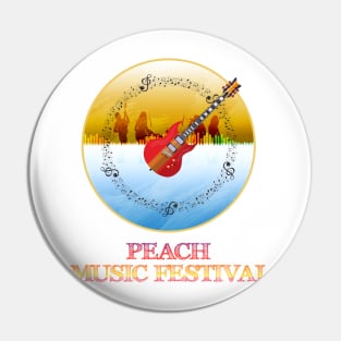 Peach Music Festival Pin