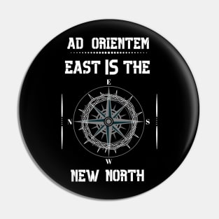 Ad Orientem Compass Crown of Thorns Pin