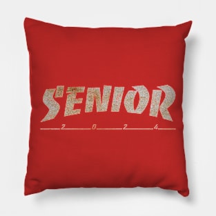 Senior 2024 Dirty Vintage Pillow