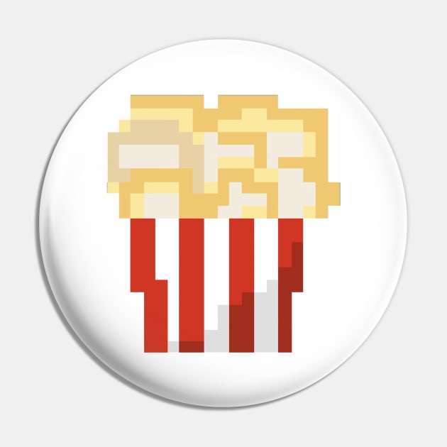 Pixel Art - popcorn full Pin by Uwaki