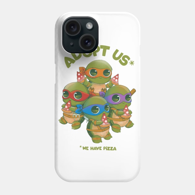 Adopt us! We have pizza! Phone Case by rikolaa