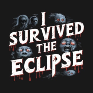 I Survived The Eclipse Funny Eclipse 2024 shirt -Eclipse Tee T-Shirt