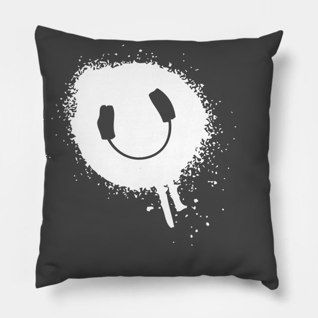 DJ Little Fever Paint Logo *EXCLUSIVE* Pillow by deancoledesign