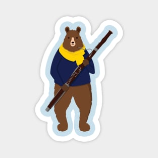 Bear with bassoon Magnet