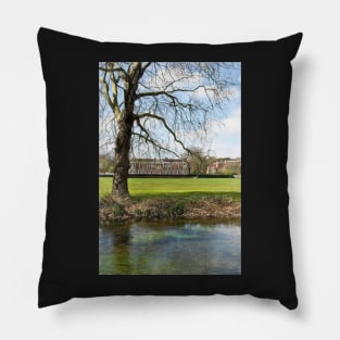 Across The Itchen to Winchester College Pillow