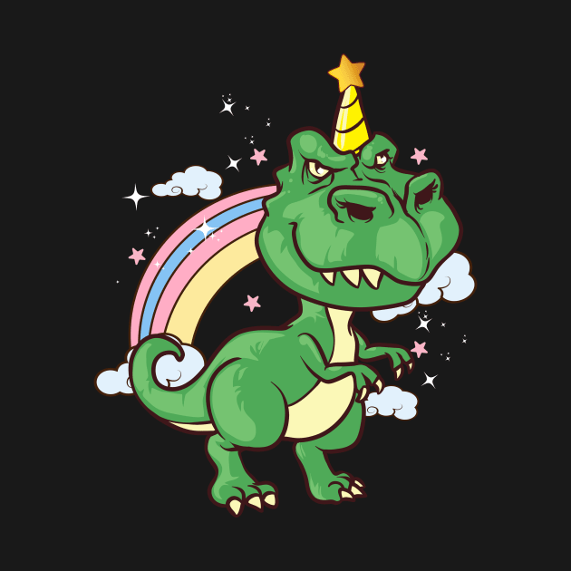 Funny Dinosaur Unicorn Unisaur Mythical Animal by theperfectpresents