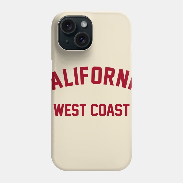 california west coast Phone Case by beruntungbangetyah