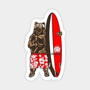 Surfing The Bear Magnet