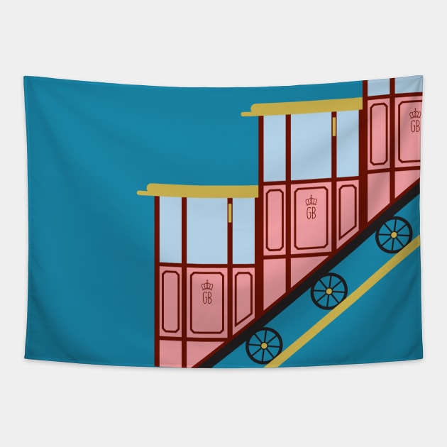 Hotel Funicular Tapestry by Gothenburg Print