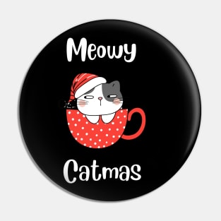 Meowy Catmas Pin