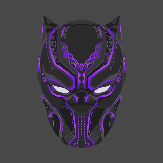 Black Panther - Purple by JoshBelden