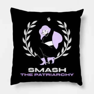 Smash The Patriarchy Female Empowerment Pillow