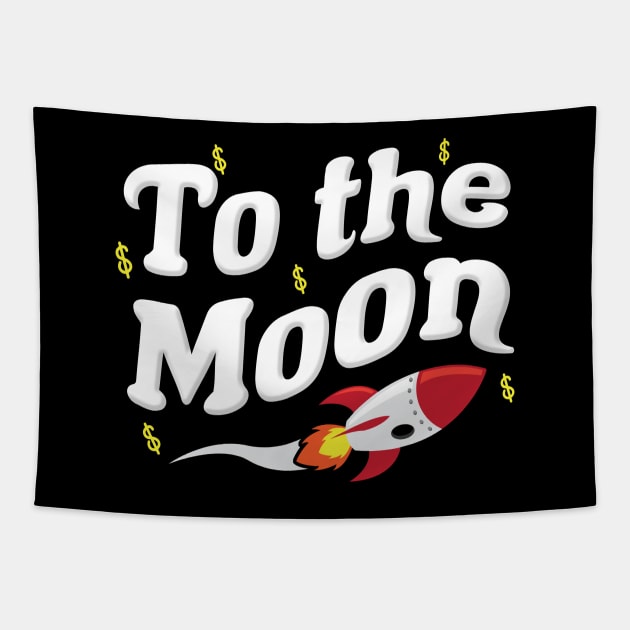 To The Moon Tapestry by TextTees