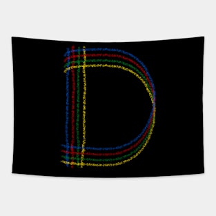 The letter D! Tapestry