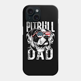 USA Flag Pitbull Dad Phone Case