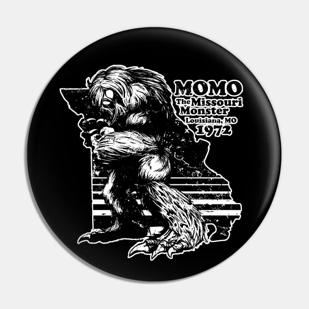 Momo The Missouri Monster Pin by World Myth Museum