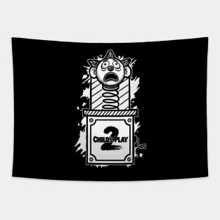 Jack in the box Childs play 2 black version Tapestry