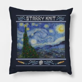 Starry Knit - Ugly Christmas Sweater Pillow