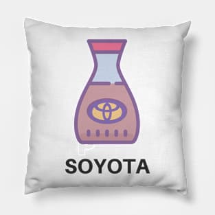 Toyota Soy Soyota Funny Art Pillow