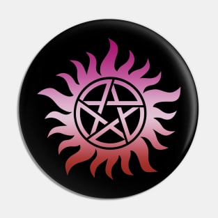 Supernatural Lesbian Pride Pin