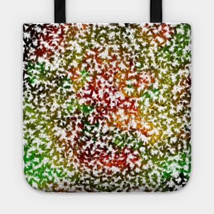 Abstract curves pattern paint Tote