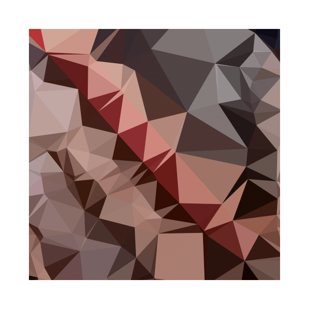 Bulgarian Rose Brown Abstract Low Polygon Background by retrovectors