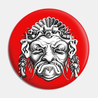 Renaissance Grotesque Monster IV Pin