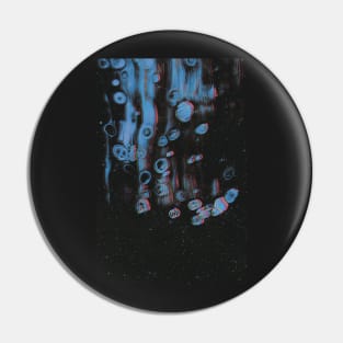 GALAXY - Fluid Glitch Art in Space Pin