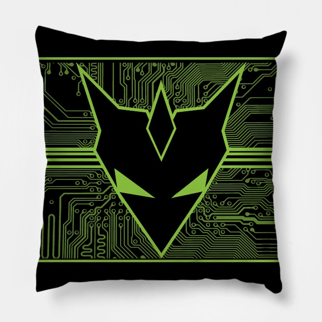 Circuit Fox Pillow by VOLPEdesign