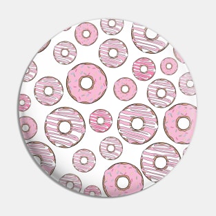 Pattern Of Donuts, Pink Donuts, Sprinkles Pin