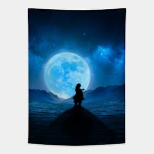 GIYU TOMIOKA | SILHOUETTE MOONLIGHT Tapestry